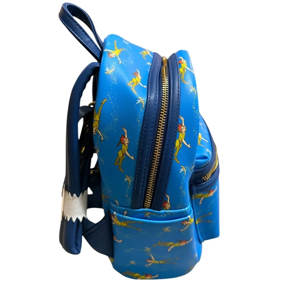 Loungefly Disney Peter Pan and Tinker Bell All-Over Print (AOP) Mini Backpack